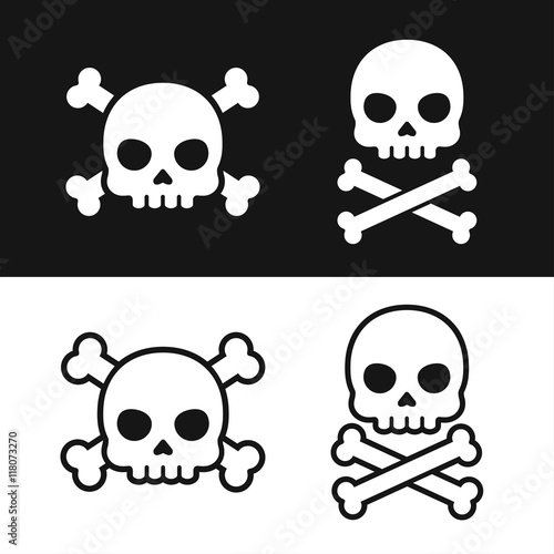 Skull icon set