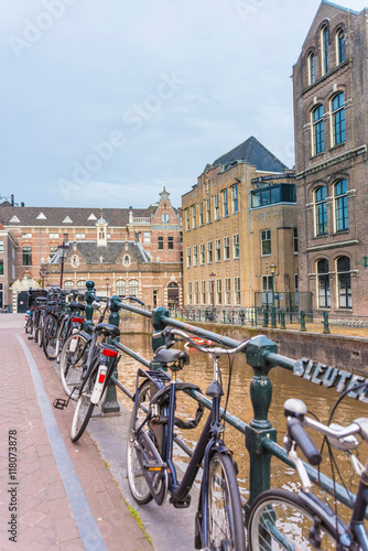 Bicycle in Amsterdam, Netherlands.