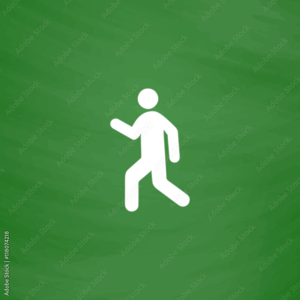Man walk icon vector
