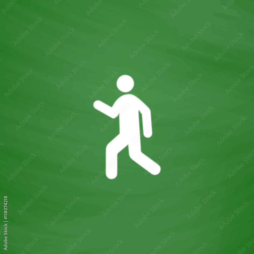 Man walk icon vector Man walk icon vector