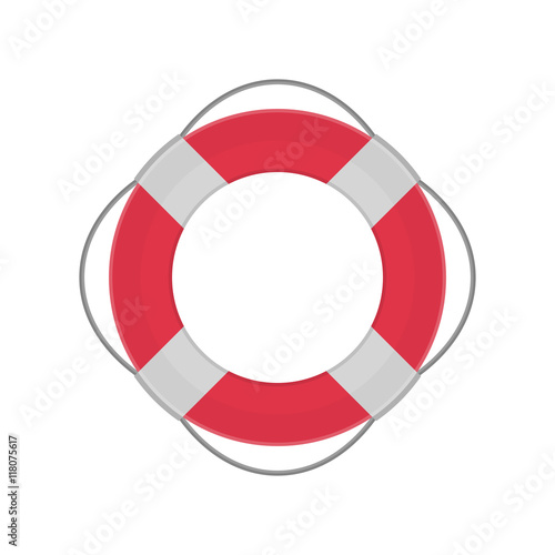Ring lifebuoy vector illustration