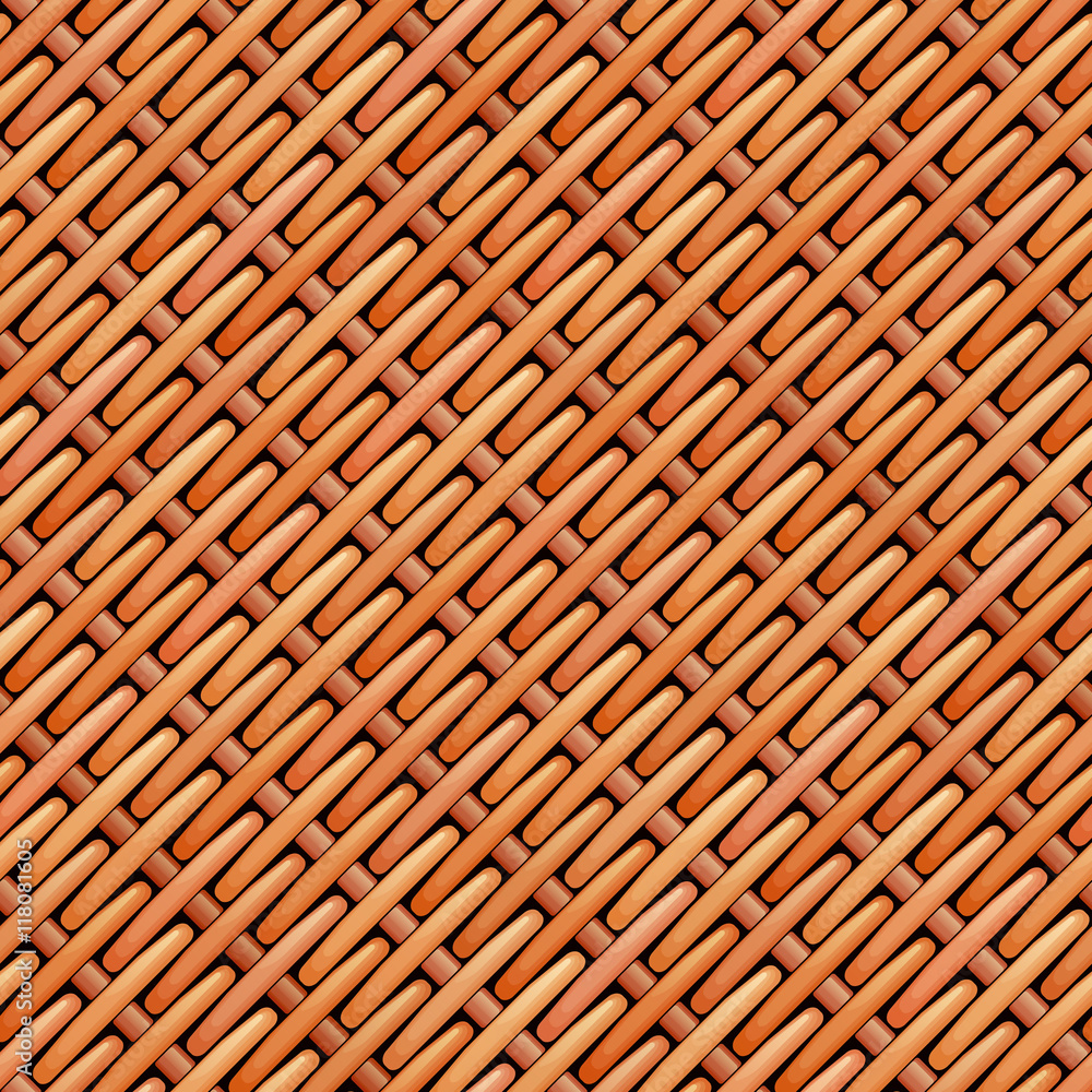 Seamless diagonal wicker basket / rattan texture. Seamless diagonal wicker basket / rattan texture.
