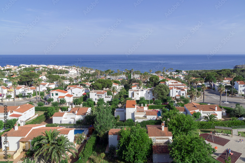 The Menorcan village of S'algar on the southern tip of the island