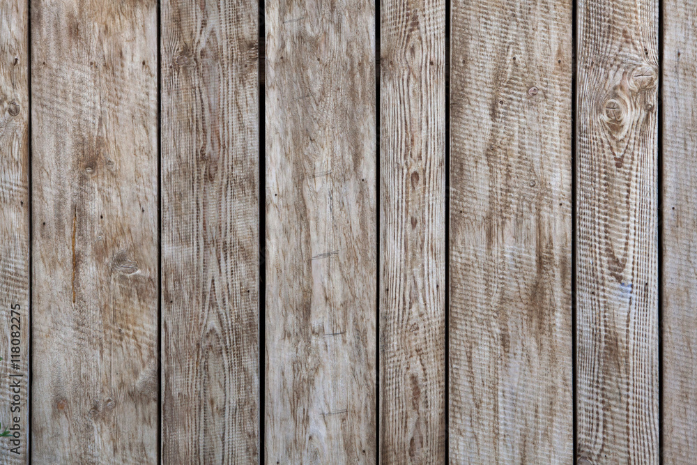 Naklejka premium Wooden plank wall. Background texture