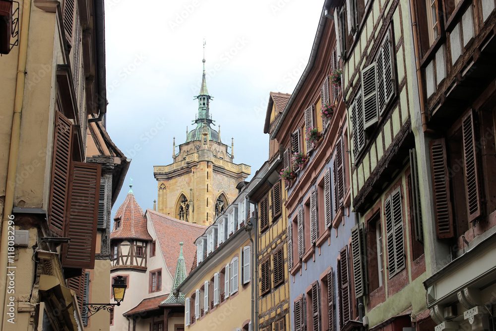 Fototapeta premium Romantische Gasse in Colmar