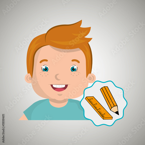 child chat student school vector illustration graphic