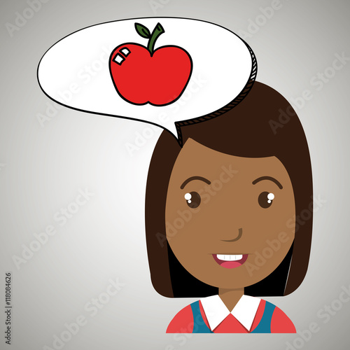 child chat student school vector illustration graphic