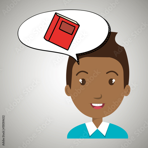 child chat student school vector illustration graphic