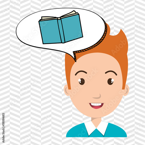 child chat student school vector illustration graphic