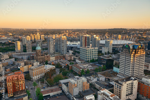 Vancouver rooftop view