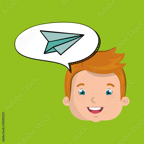 child chat student school vector illustration graphic