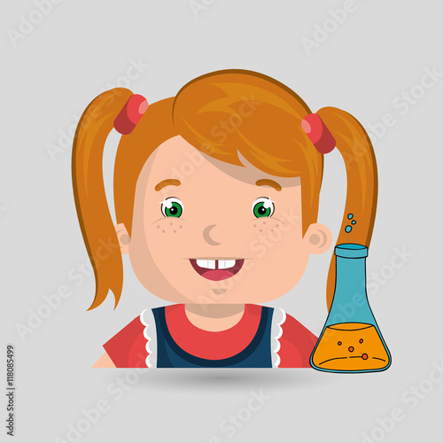 child chat student school vector illustration graphic