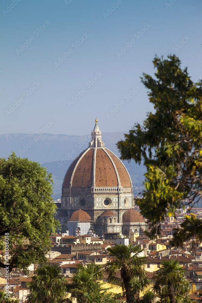 Fototapeta premium Toscana,Firenze,il duomo,cattedrale Santa Maria del Fiore.