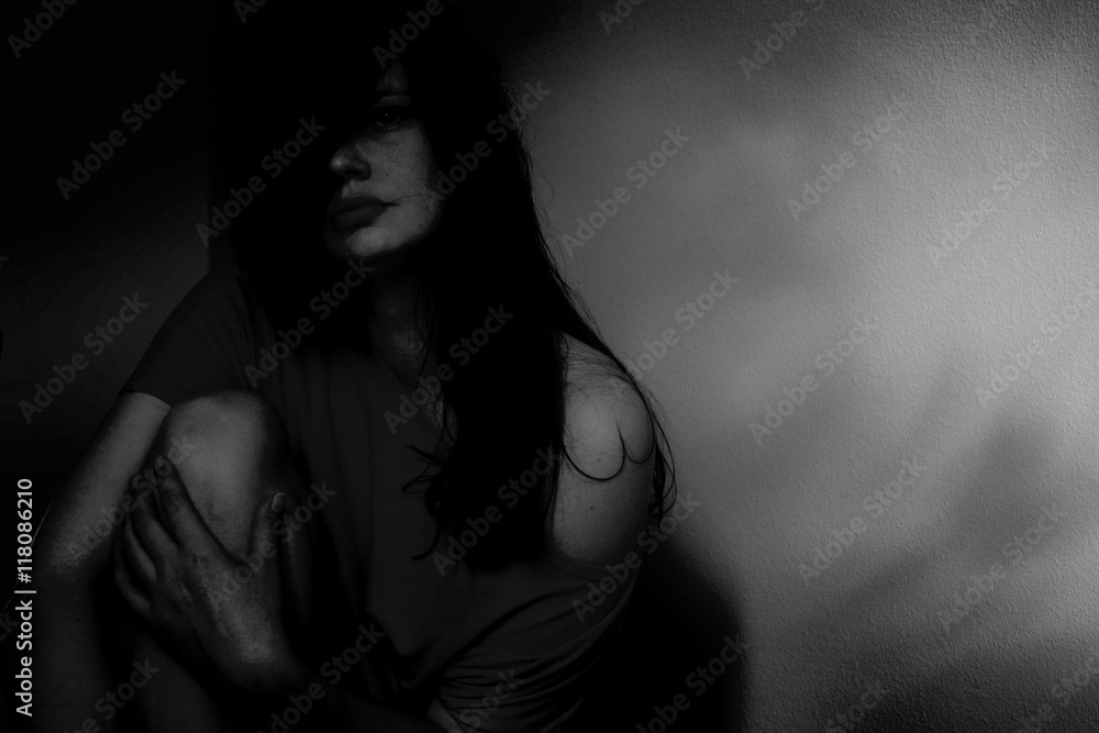 creative portrait of sad woman, loss, grief, depression creative portrait of sad woman, loss, grief, depression