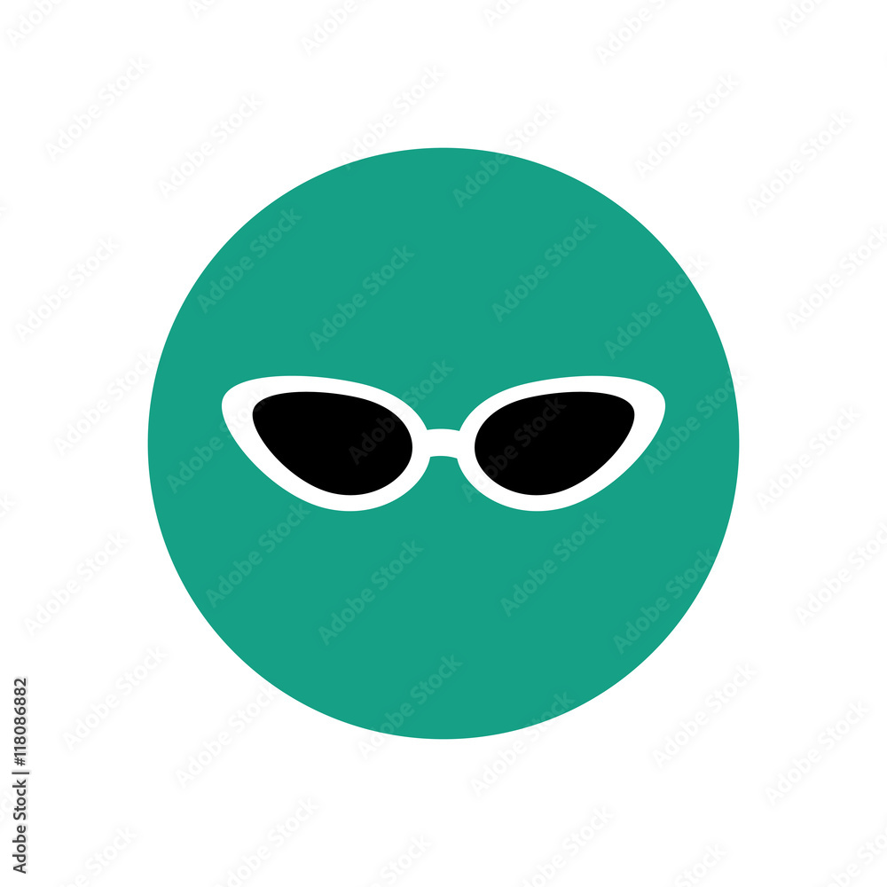 Cat eye sunglasses illustration Cat eye sunglasses illustration