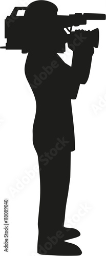 Cameraman silhouette