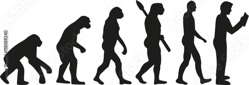 Evolution of reading man