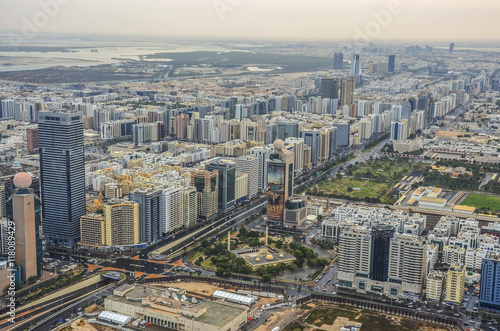 View of Abu Dhabi city  United Arab Emirates by day
