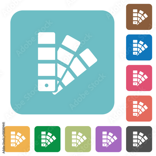 Flat color swatch icons