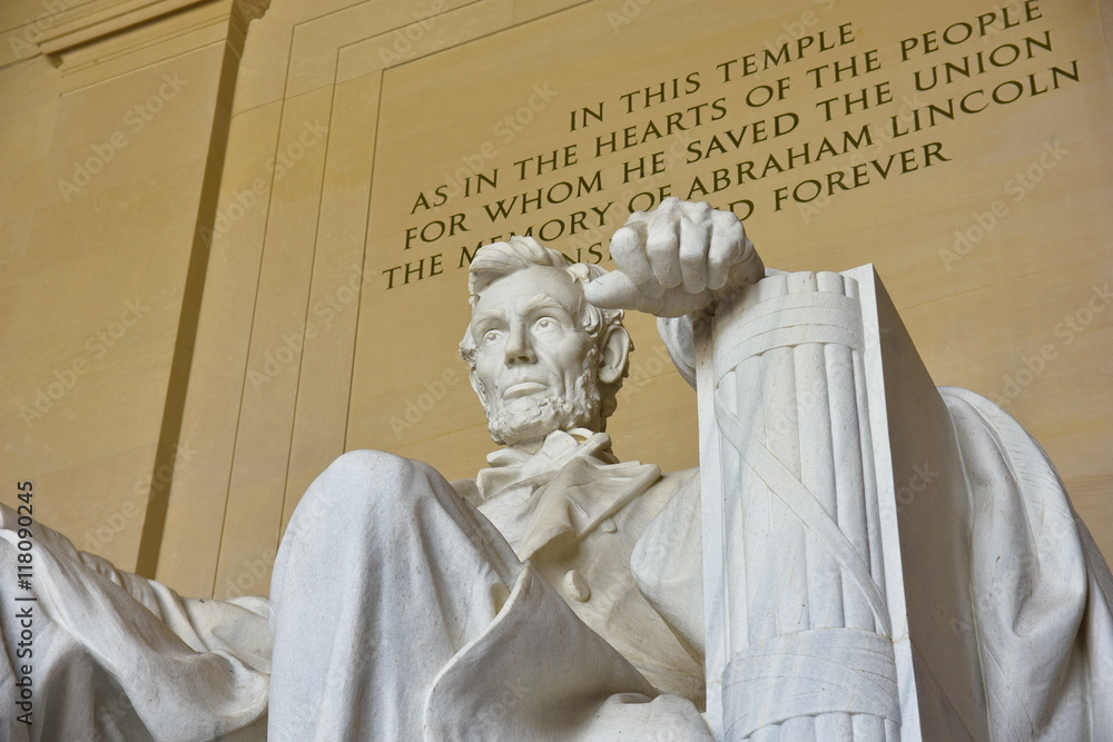 Statua di Abraham Lincoln, Lincoln Memorial in Washington DC