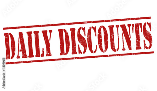 Daily discounts stamp