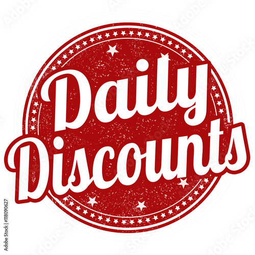 Daily discounts stamp