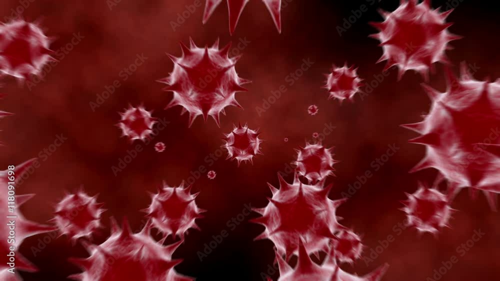 Microscopic visualization of a common virus. Microscopic visualization of a common virus.