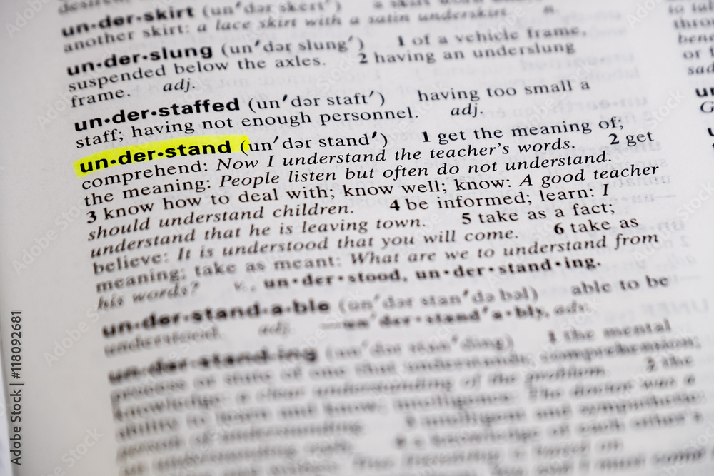 Understand defined in a dictionary Understand defined in a dictionary