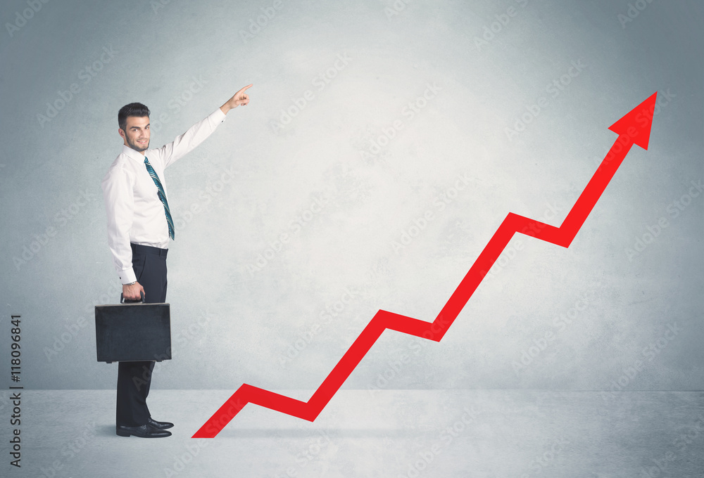 Climbing on red graph arrow Climbing on red graph arrow