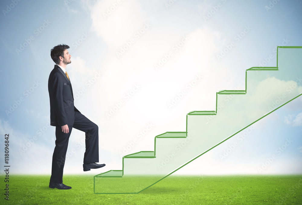 Stepping up a staircase Stepping up a staircase