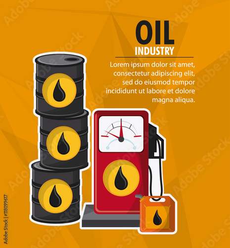 barrel drop dispenser oil industry production petroleum icon, Vector illustration