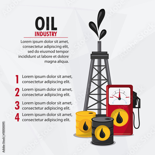 barrel drop tower dispenser oil industry production petroleum icon, vector illustration