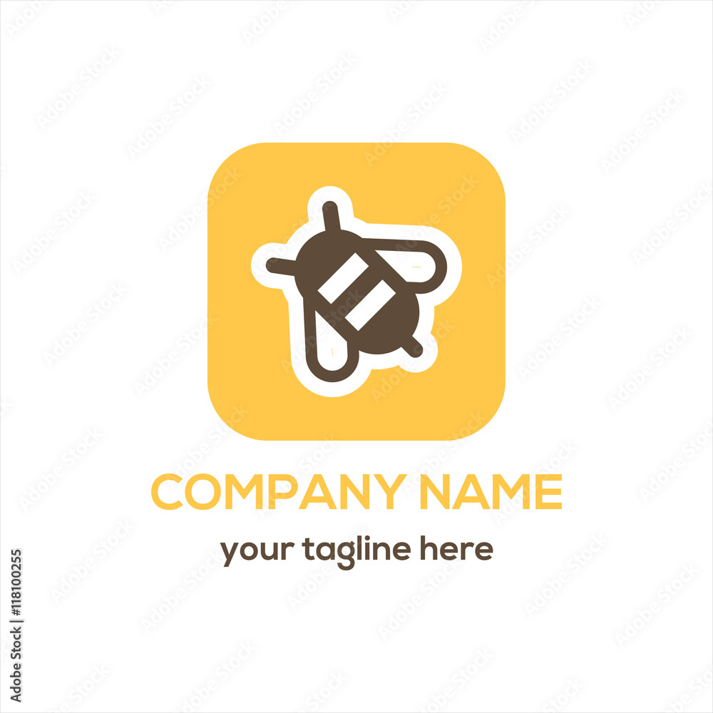 Bee logo vector Bee logo vector