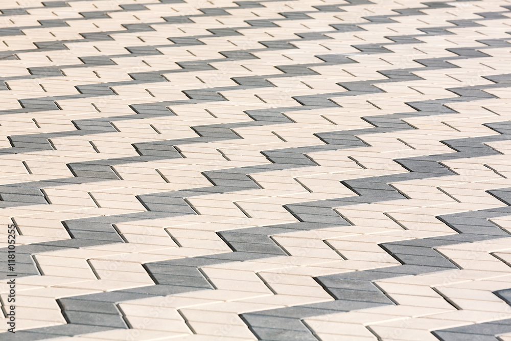 Fototapeta premium tiled mosaic concrete pavement