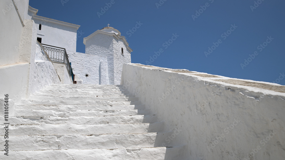 Scopelos - Kirche Treppe - Griechenland