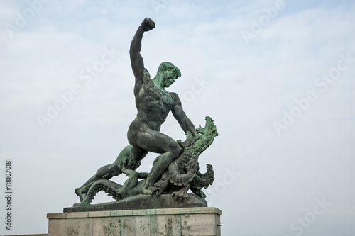 Statue at the Citadel Gellert in Budapest 02