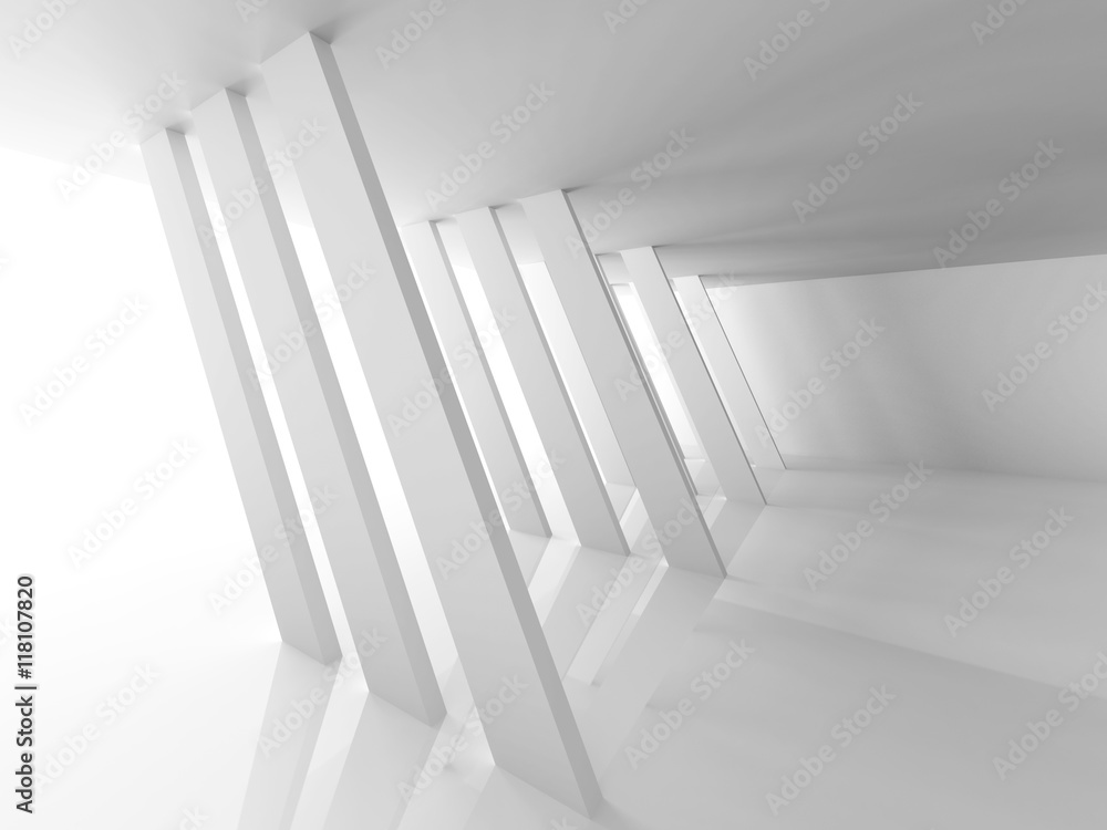 Obraz premium Abstract Modern White Architecture Background