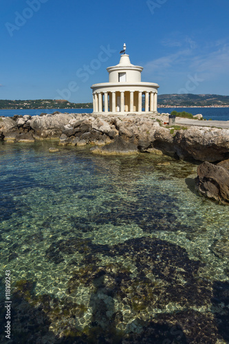 Amazing Seascape of Lighthouse of St. Theodore at Argostoli,Kefalonia, Ionian islands, Greece