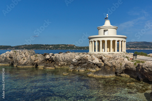 Seascape of Lighthouse of St. Theodore at Argostoli, Kefalonia, Ionian islands, Greece