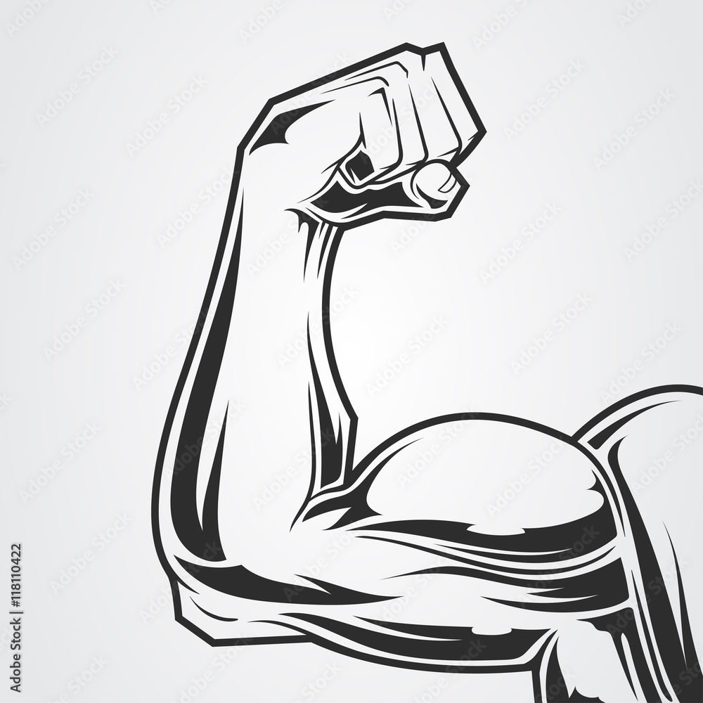 Hand Biceps Stock Vector Adobe Stock 5913