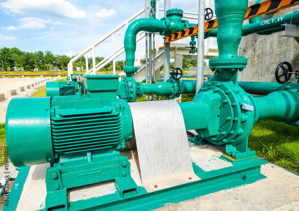 Centrifugal pump and motor in power plant Centrifugal pump and motor in power plant