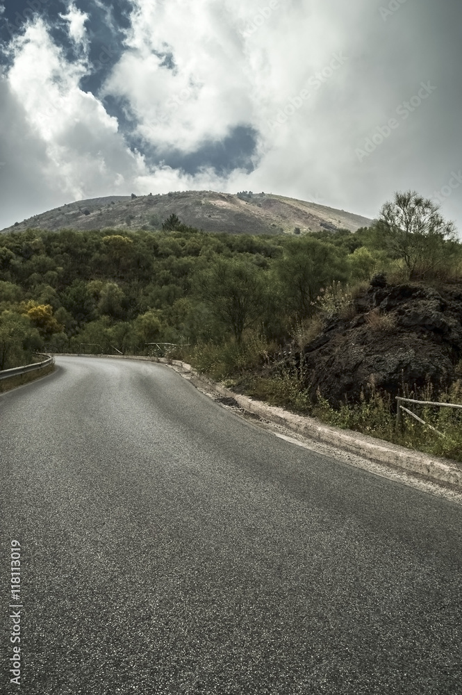 Fototapeta premium Road to Mt Vesuvius