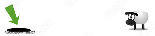 Banner mit Schaf