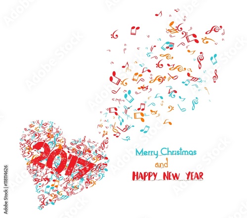 merry christmas and happy new year 2017 musical is my soul