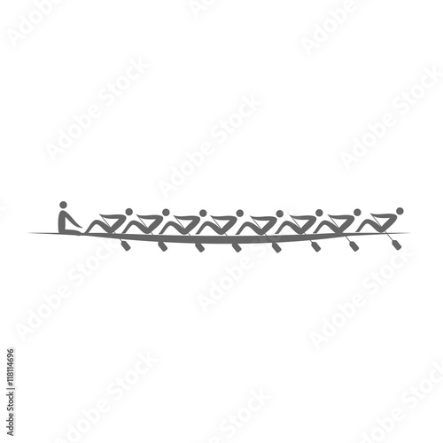 Summer games logo Rowing Group of Eight.