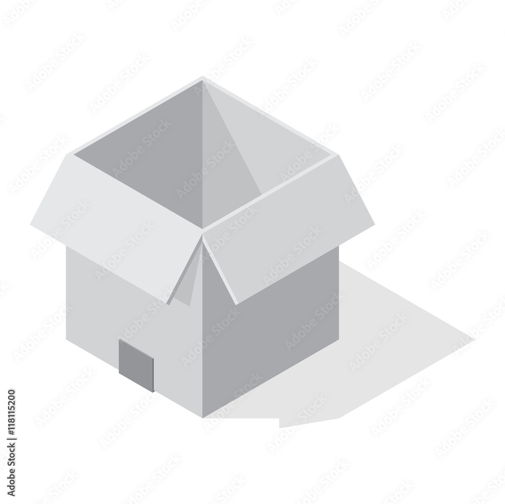 Move service box vector illustration Move service box vector illustration