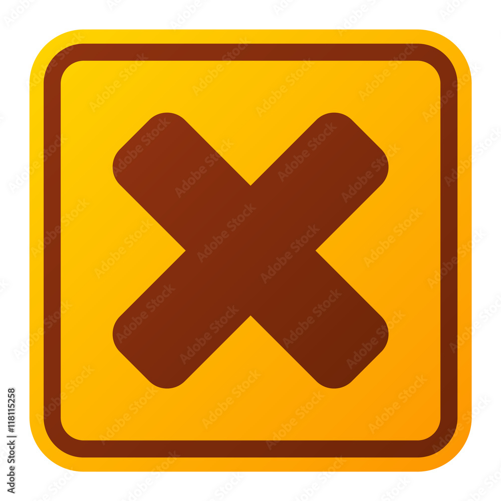Fototapeta premium Danger warning attention sign icon