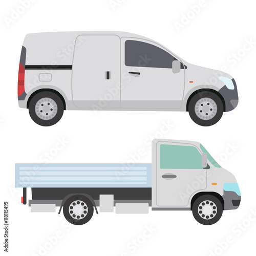 Delivery vector transport truck van. Delivery service van, fast shop service truck. Delivery vehicle. Product goods shipping transport. Fast delivery truck van vector