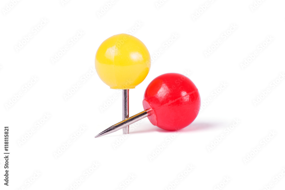 Drawing pins ball in different colors Drawing pins ball in different colors