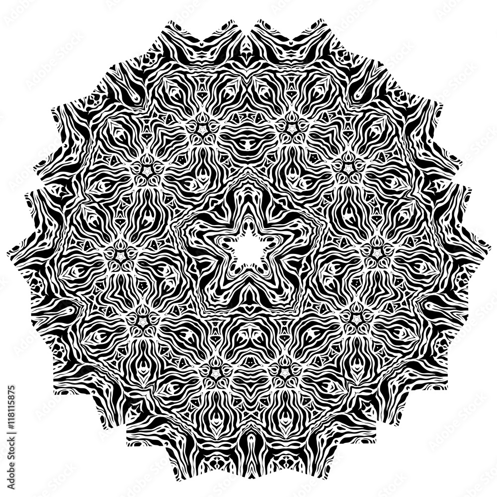 Fototapeta premium Round ornamental background